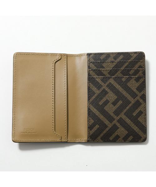 フェンディ FENDI FENDI カードケース 7M0349 AFF2  FFロゴ パスケース （F1M6E/SAND+TBMR） F1M6E/SAND+TBMR