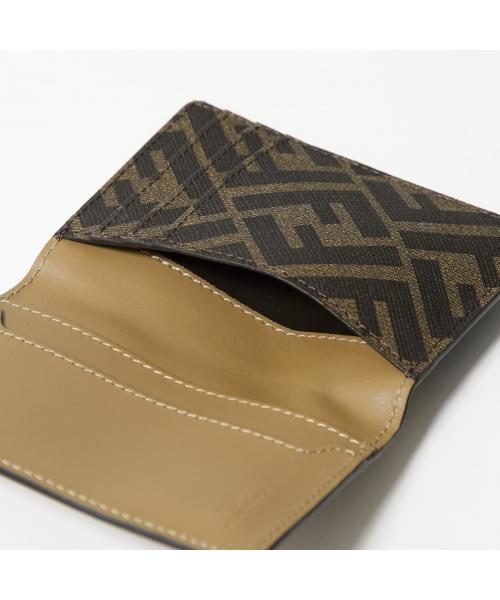 フェンディ FENDI FENDI カードケース 7M0349 AFF2  FFロゴ パスケース （F1M6E/SAND+TBMR） F1M6E/SAND+TBMR