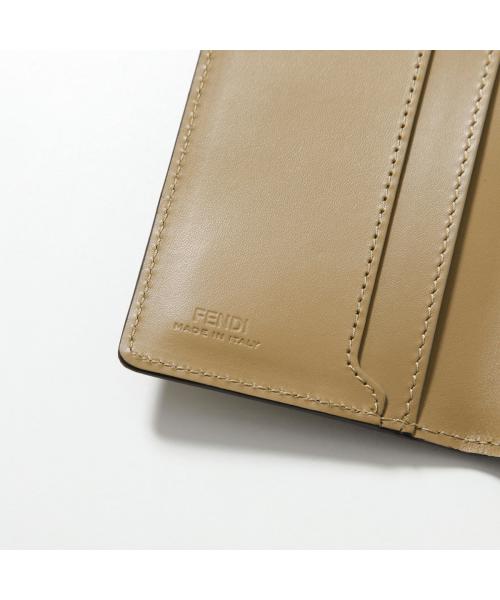 フェンディ FENDI FENDI カードケース 7M0349 AFF2  FFロゴ パスケース （F1M6E/SAND+TBMR） F1M6E/SAND+TBMR