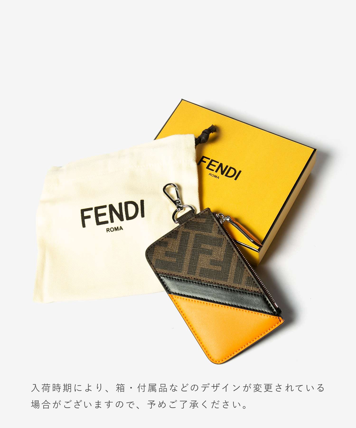FENDI FENDI 7M0343 AG0L Card Case Men's Fashion Accessories Business Card Holder Fragment Case