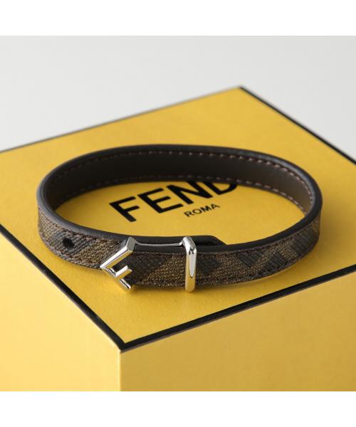 フェンディ FENDI FENDI ブレスレット 7AJ779 AC9H レザー （F0JG5/DARK-BROWN/ブラウン） F0JG5/DARK-BROWN/ブラウン