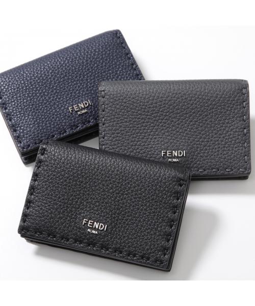 フェンディ FENDI FENDI カードケース SELLERIA セレリア 7M0222 AP3B AP3C （AP3B-F0J55/ASPHALT-PALLADI） AP3B-F0J55/ASPHALT-PALLADI