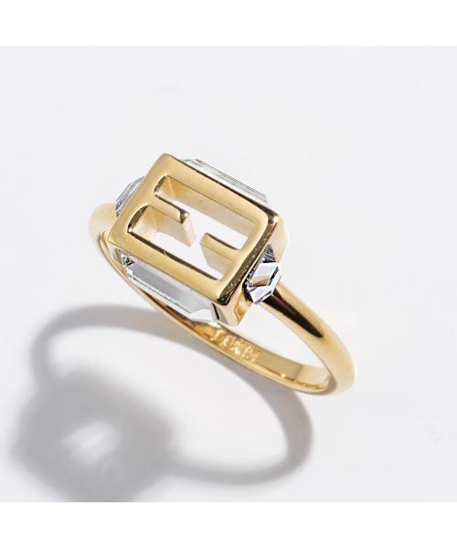 FENDI FENDI Ring BAGUETTE 8AH813 W2Y FF Logo