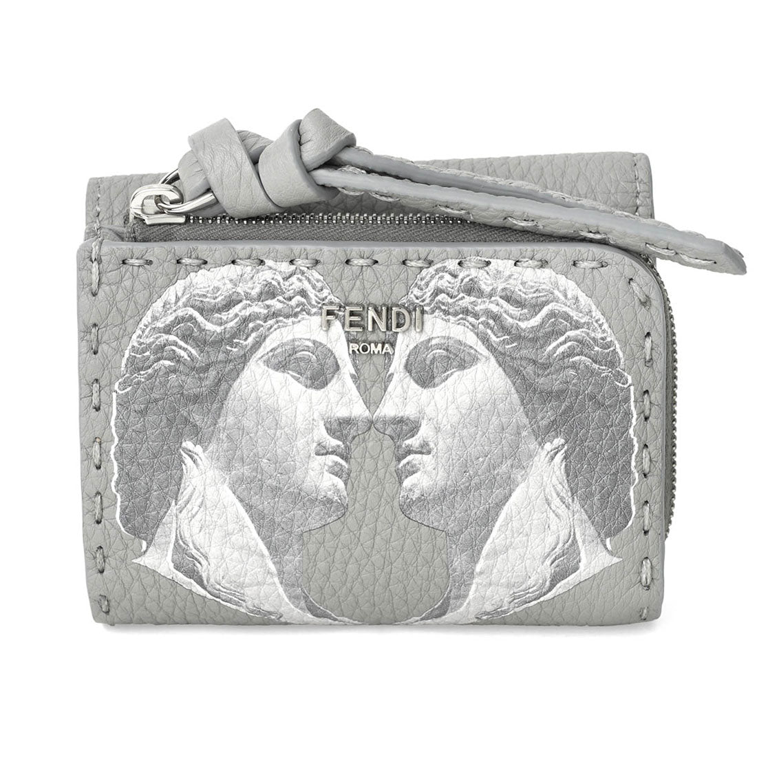 フェンディ FENDI 三折錢包 ビーカブー MICRO TRIFOLD SELLERIA WALLET 8M0499 ASU6 F0VJZ 灰色