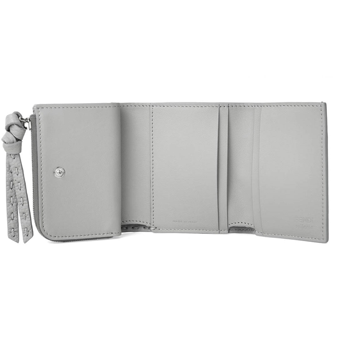 フェンディ FENDI 三折錢包 ビーカブー MICRO TRIFOLD SELLERIA WALLET 8M0499 ASU6 F0VJZ 灰色