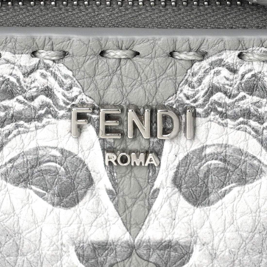 フェンディ FENDI 三折錢包 ビーカブー MICRO TRIFOLD SELLERIA WALLET 8M0499 ASU6 F0VJZ 灰色