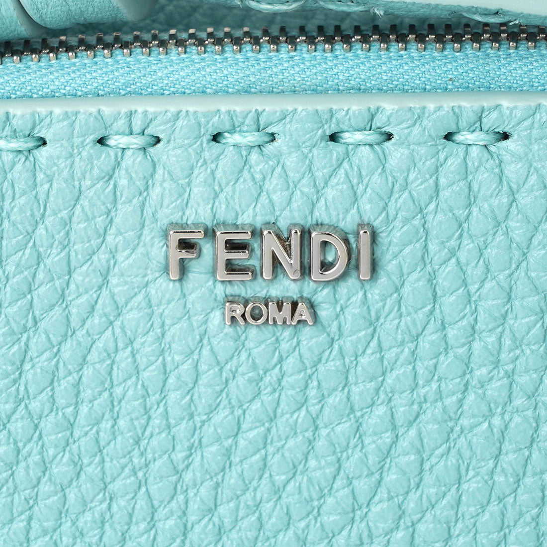 フェンディ FENDI 3つ折り財布 ビーカブー MICRO TRIFOLD SELLERIA WALLET 8M0499 ARC1 F1Q64 LIGHT BLUE