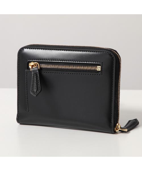 フェンディ FENDI FENDI 二つ折り財布 8M0508 ALV4 FFダイヤモンド レザー （F1N1G/TRUFFLE+DOVE） F1N1G/TRUFFLE+DOVE