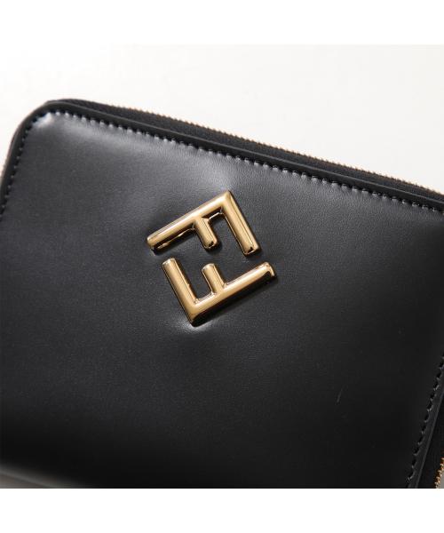 フェンディ FENDI FENDI 二つ折り財布 8M0508 ALV4 FFダイヤモンド レザー （F1N1G/TRUFFLE+DOVE） F1N1G/TRUFFLE+DOVE