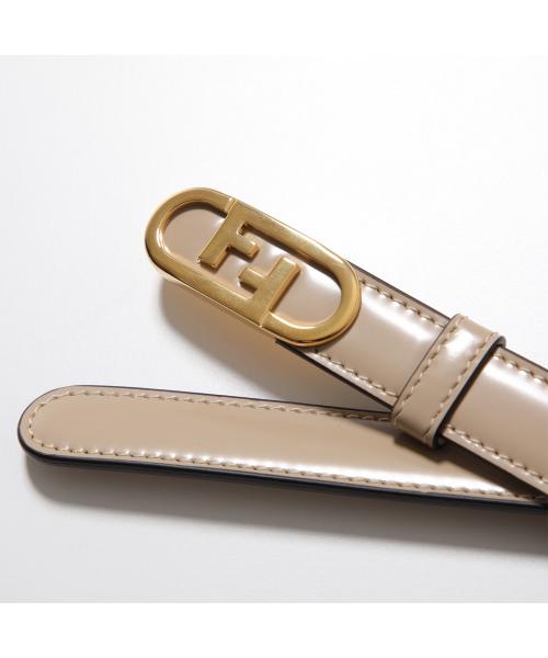フェンディ FENDI FENDI ナローベルト O LOK オーロック 8C0652 ANVK （F1LA4/BEIGE-ベージュ） F1LA4/BEIGE-ベージュ