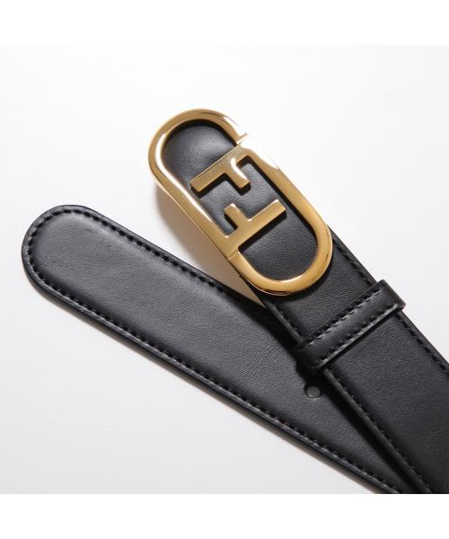 フェンディ FENDI FENDI ベルトO LOK オーロック 8C0653 AAIW （F0KUR/NERO+ORO-ブラック） F0KUR/NERO+ORO-ブラック