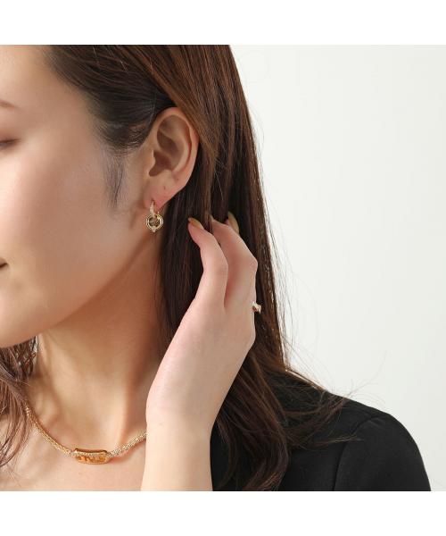フェンディ FENDI FENDI ピアス EVER ROUND 8AL328 ATEP クリスタル装飾 （F089U/SOFT-GOLD+CRYSTAL） F089U/SOFT-GOLD+CRYSTAL