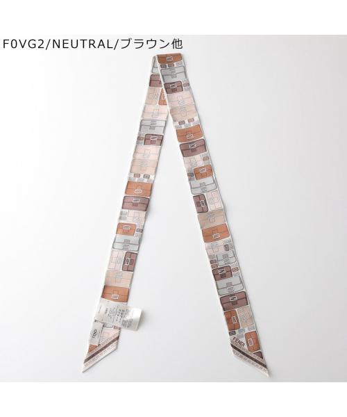 フェンディ FENDI FENDI スカーフ WRAPPY BAGUETTE ラッピー バンドゥ （F0VG2/NEUTRAL/ブラウン他） F0VG2/NEUTRAL/ブラウン他