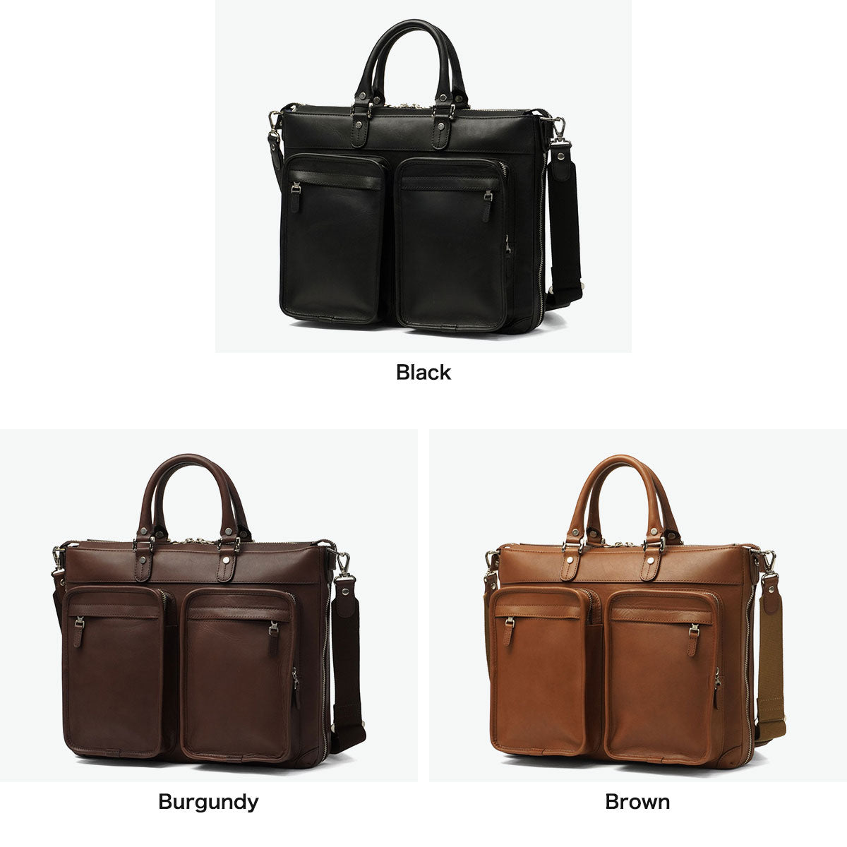 ファイブウッズ FIVE WOODS 正規品1年保証 ブリーフケース メンズ 本革 ビジネス ブランド ショルダー 2WAYブリーフ レザー 牛革 PC A4 日本製 2WAY PLATEAU ダブルポケットブリーフケースM 39598 （Brown） Brown