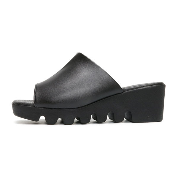 FIRST CONTACT Women's Sandals, Office, Indoor, Office, Work, Made in Japan, Wedge Sole, Stable, Hep, Thick Sole