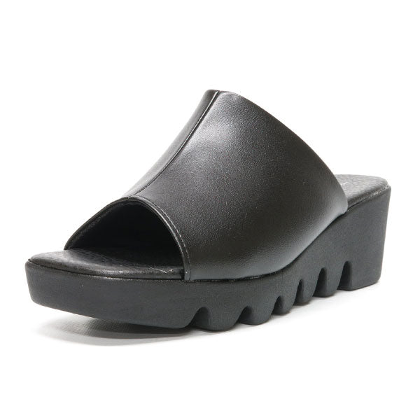 FIRST CONTACT Women's Sandals, Office, Indoor, Office, Work, Made in Japan, Wedge Sole, Stable, Hep, Thick Sole