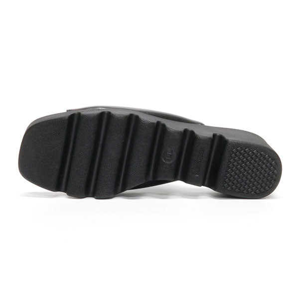 FIRST CONTACT Women's Sandals, Office, Indoor, Office, Work, Made in Japan, Wedge Sole, Stable, Hep, Thick Sole