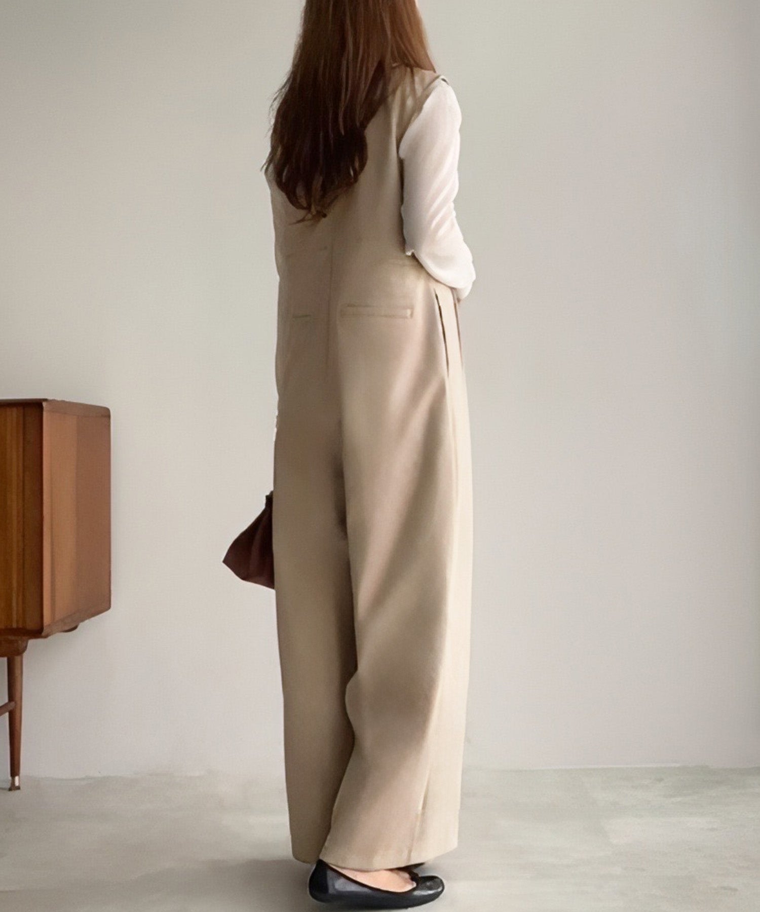 フィルー FILLOU FILLOU ウォームキーネックオールインワン