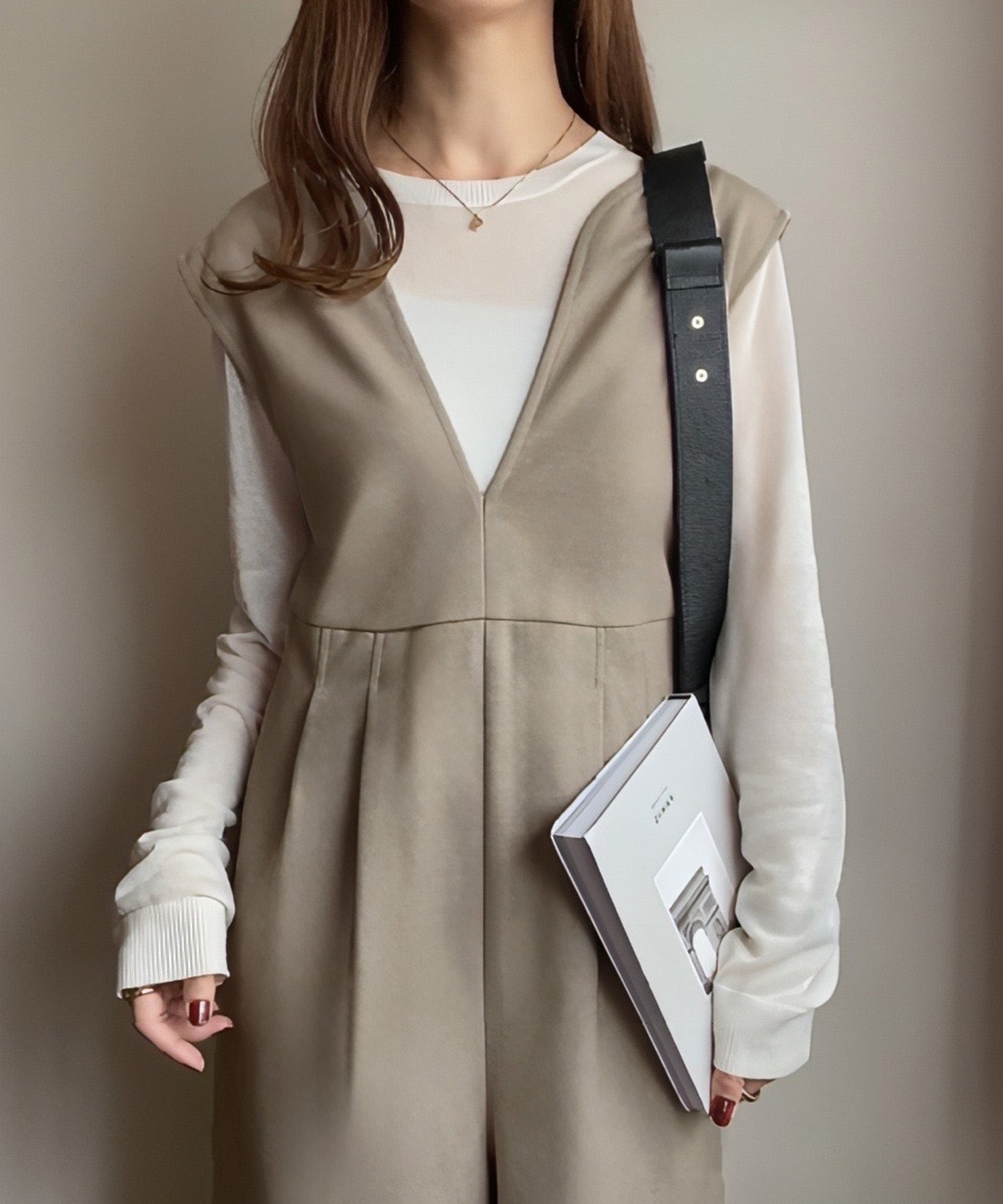 フィルー FILLOU FILLOU ウォームキーネックオールインワン