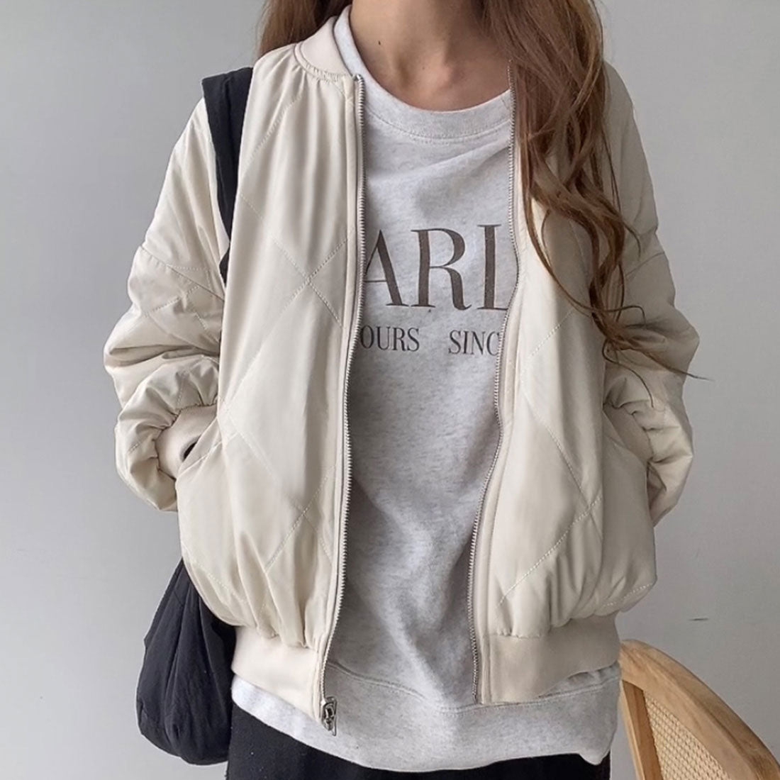 フィルー FILLOU FILLOU リバーシブルキルティングジャケット