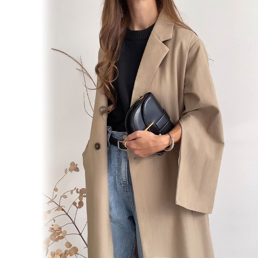 フィルー FILLOU FILLOU スリットスリーブチェスターコート