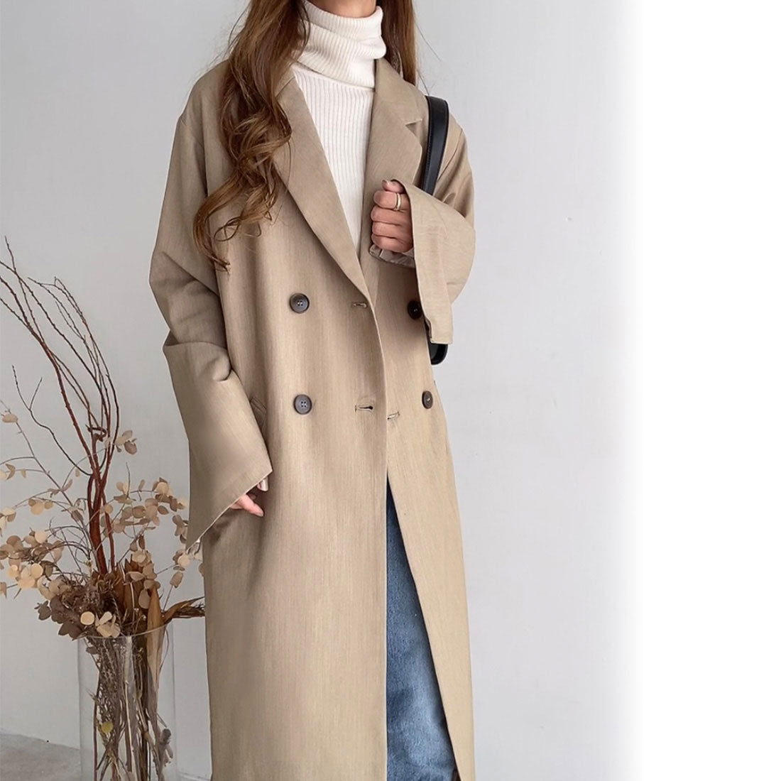 フィルー FILLOU FILLOU スリットスリーブチェスターコート