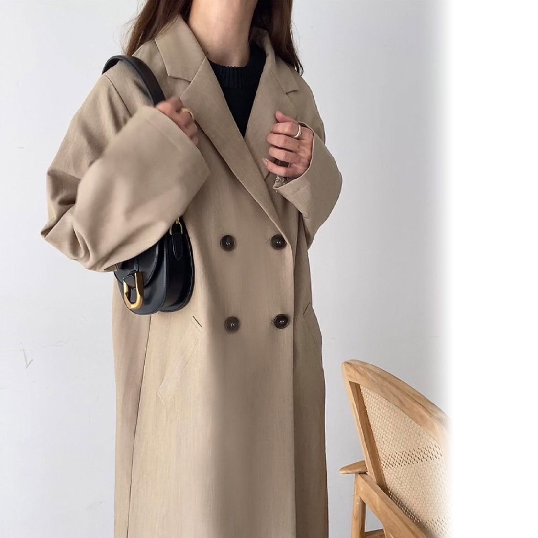 フィルー FILLOU FILLOU スリットスリーブチェスターコート