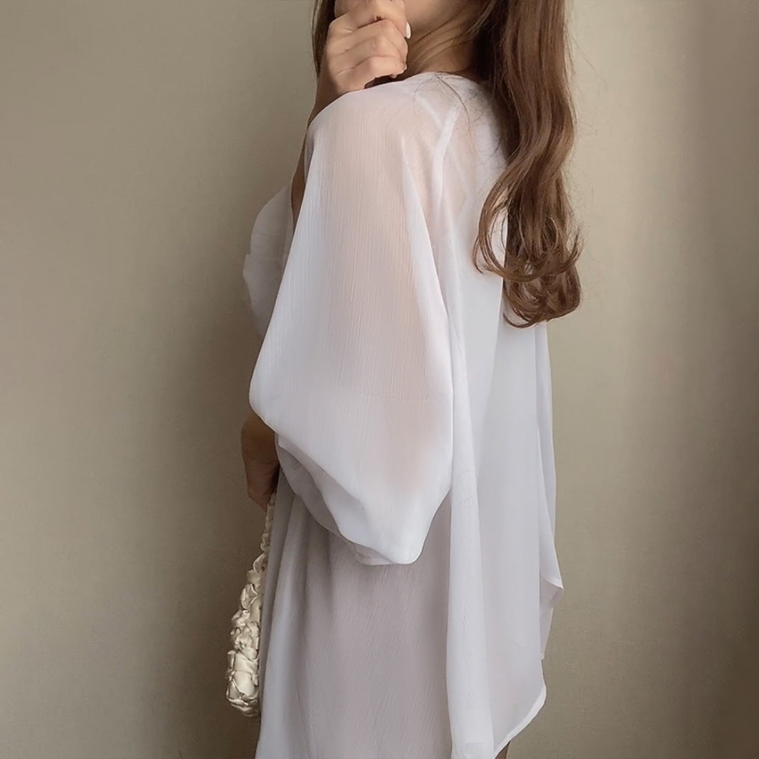フィルー FILLOU FILLOU キャンディスリーブシアーブラウス