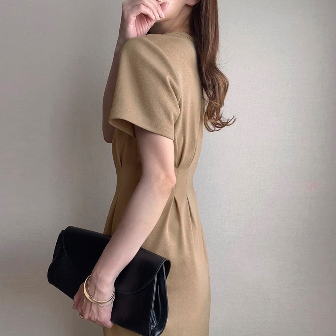 FILLU FILLOU FILLOU Waist Tuck Tight Dress [Petticoat Set]