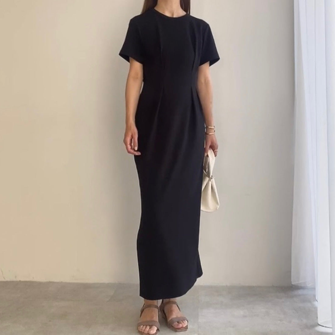 FILLU FILLOU FILLOU Waist Tuck Tight Dress [Petticoat Set]