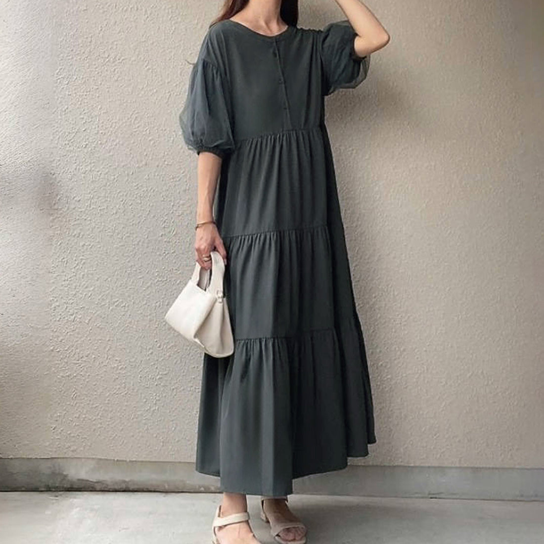 FILLU FILLOU Tulle Layered Tiered Dress