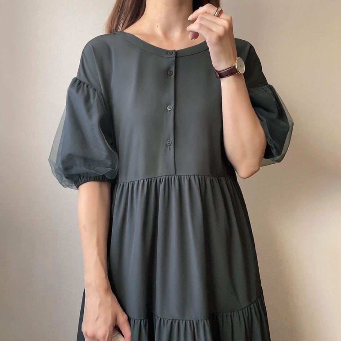 FILLU FILLOU Tulle Layered Tiered Dress