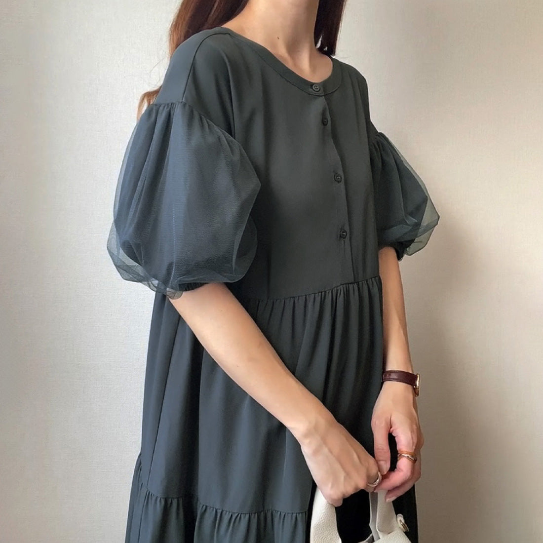 FILLU FILLOU Tulle Layered Tiered Dress