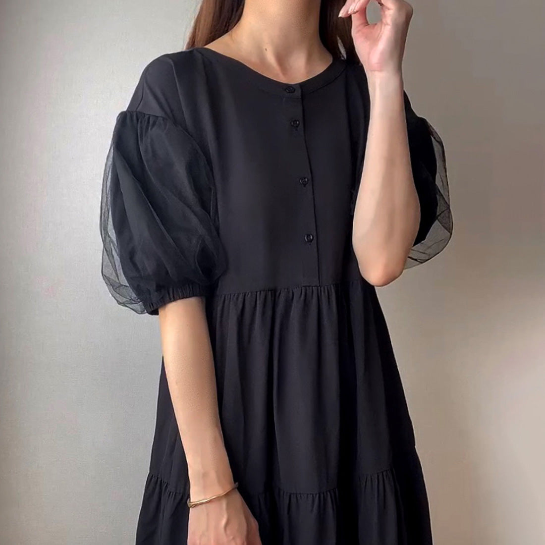 FILLU FILLOU Tulle Layered Tiered Dress