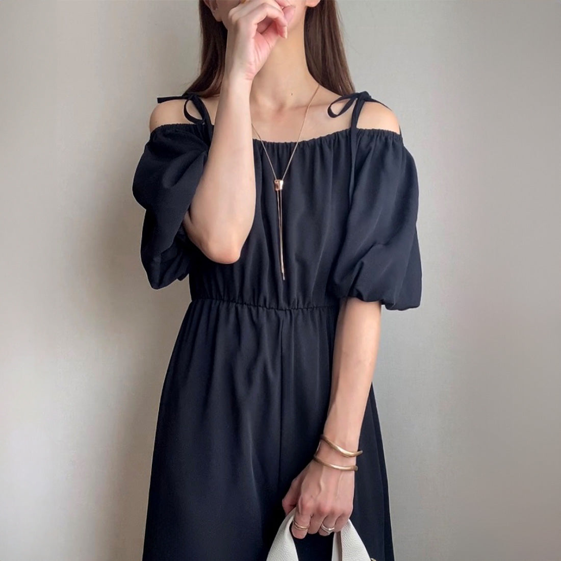 FILLU FILLOU Off-Shoulder All-in-One