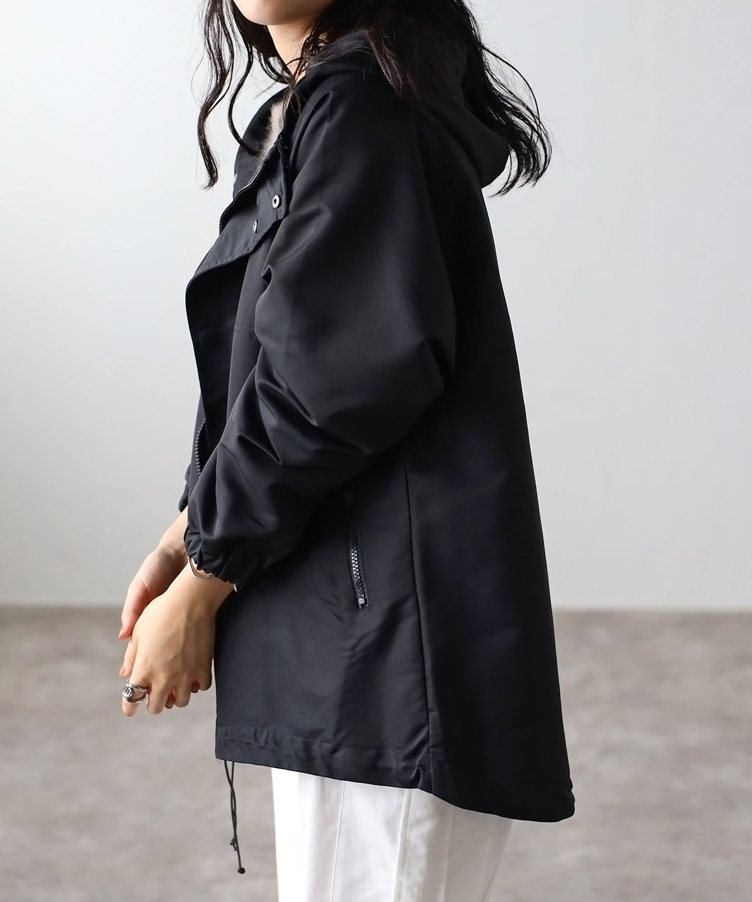 フィズ Fizz フード付きマウンテンパーカー  AW マンパ オーバーサイズ アウトドア