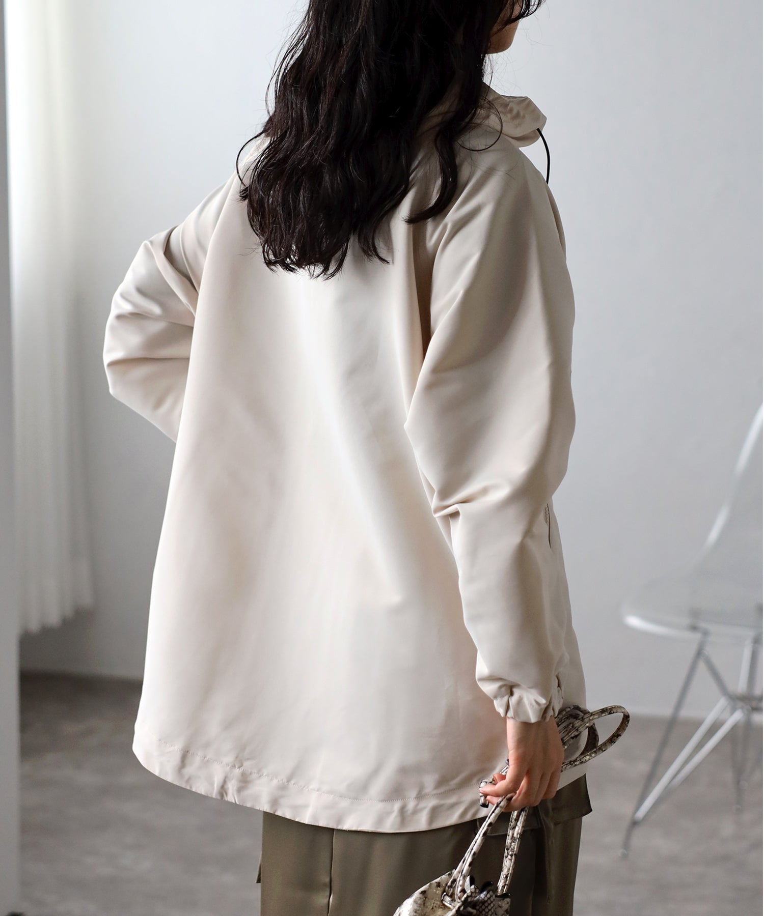 フィズ Fizz フード付きマウンテンパーカー  AW マンパ オーバーサイズ アウトドア