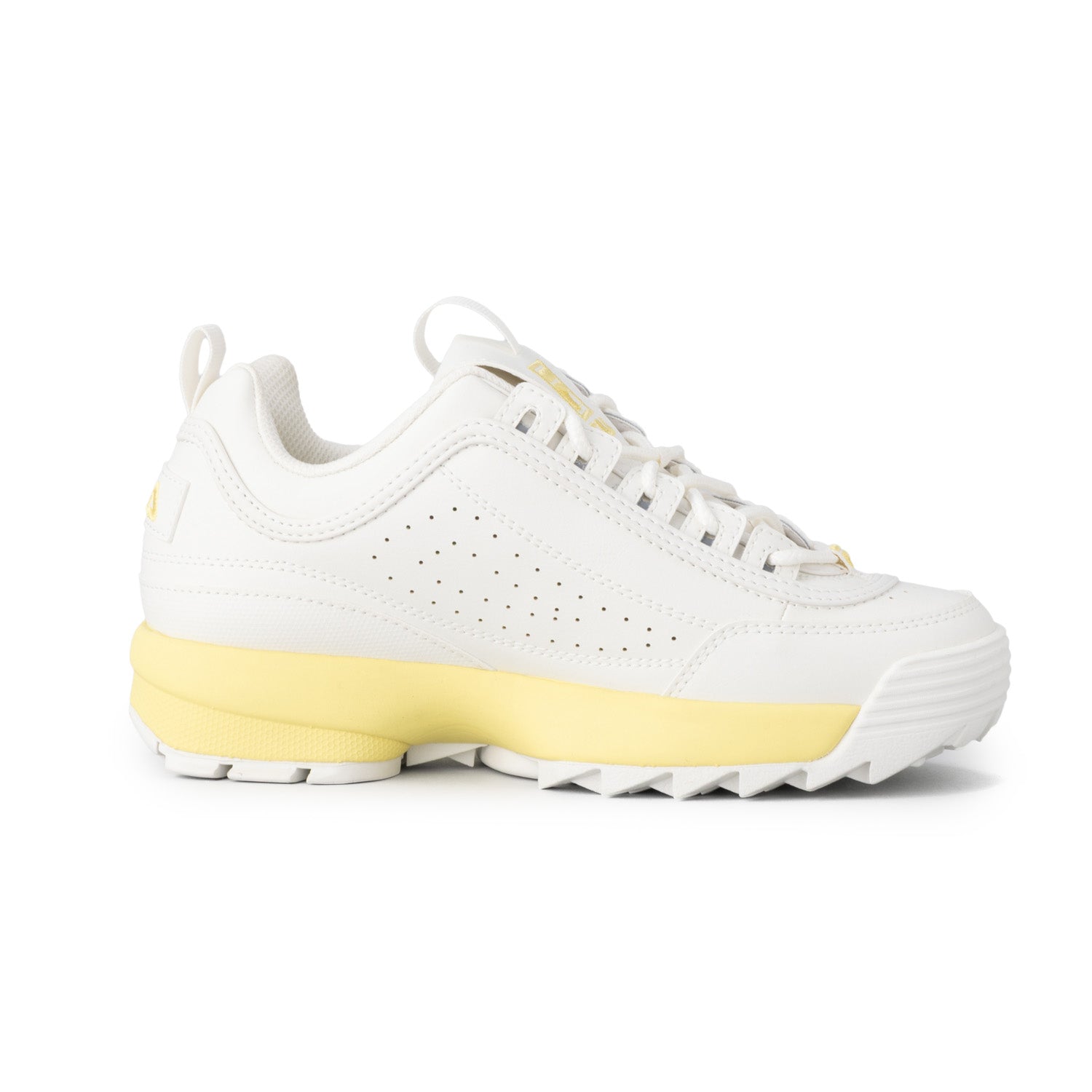 フィラ FILA DISRUPTOR II / ディスラプターツー / カジュアルスニーカー / 厚底 （BLANC DE BLANC/LEMONADE） BLANC DE BLANC/LEMONADE
