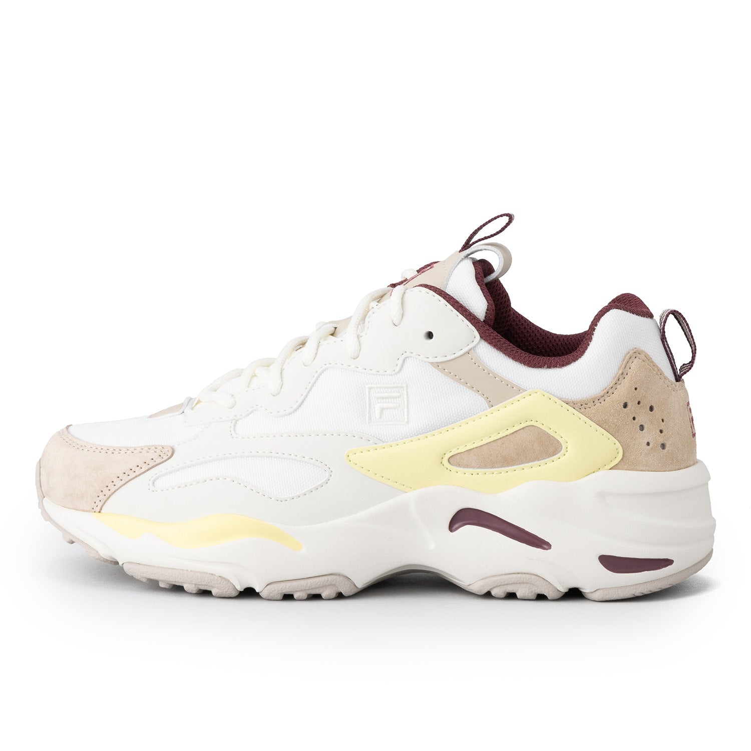 フィラ FILA RAY TRACER BOX / レイトレーサーボックス / 厚底カジュアルスニーカー （STAR WHITE/OYSTER GREY/YELLLOW） STAR WHITE/OYSTER GREY/YELLLOW