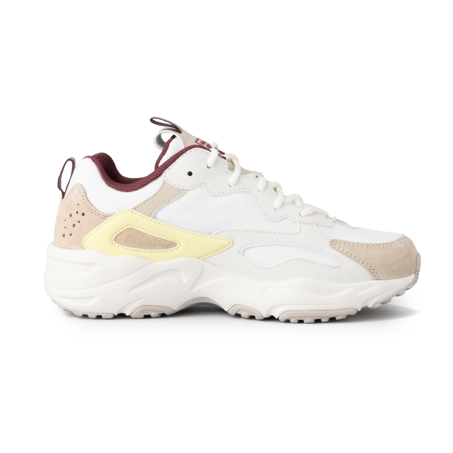 フィラ FILA RAY TRACER BOX / レイトレーサーボックス / 厚底カジュアルスニーカー （STAR WHITE/OYSTER GREY/YELLLOW） STAR WHITE/OYSTER GREY/YELLLOW