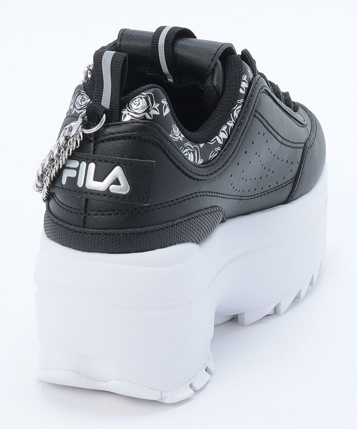 菲拉 FILA DISRUPTOR II WEDGE FESTIVAL /迪斯拉普特2楔形節慶 休閒厚底運動鞋 / 黑色