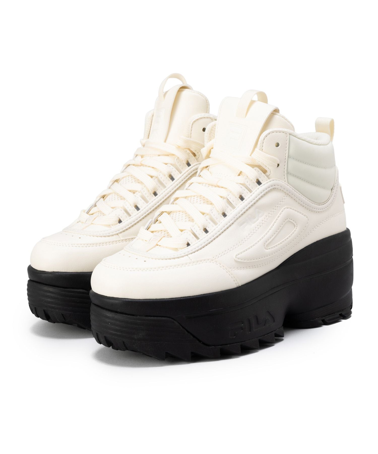FILA DISRUPTOR II WEDGE MID / Disruptor 2 Wedge MID / Thick-soled Casual Sneakers / white