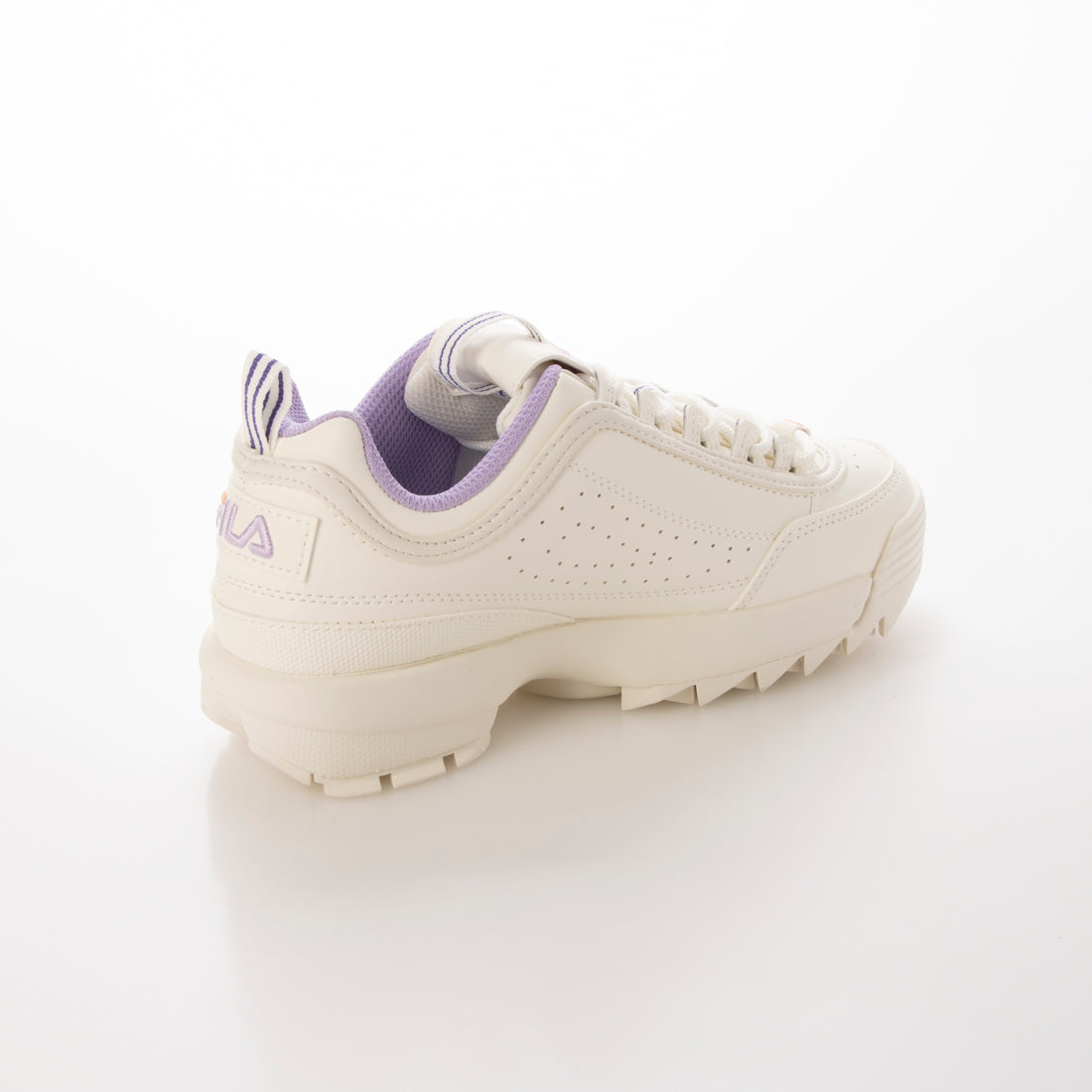 フィラ FILA フィラ FILA DISRUPTOR II/ディスラプター2 定番厚底スニーカーシューズ/SNOW WHITE/PURPLE/ORANGE  USS25007-148 （SNOW WHITE/PURPLE/ORANGE） SNOW WHITE/PURPLE/ORANGE
