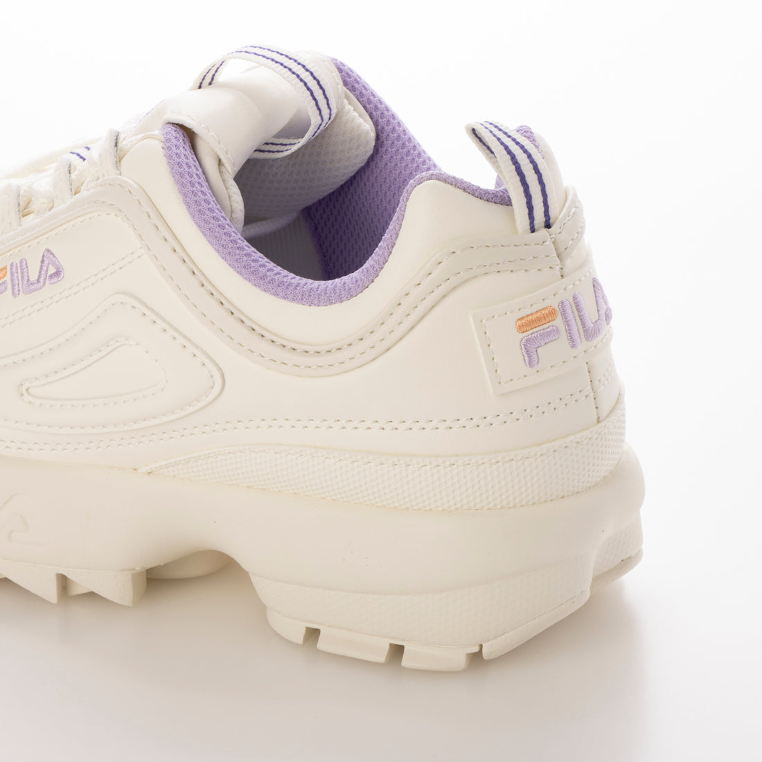 フィラ FILA フィラ FILA DISRUPTOR II/ディスラプター2 定番厚底スニーカーシューズ/SNOW WHITE/PURPLE/ORANGE  USS25007-148 （SNOW WHITE/PURPLE/ORANGE） SNOW WHITE/PURPLE/ORANGE