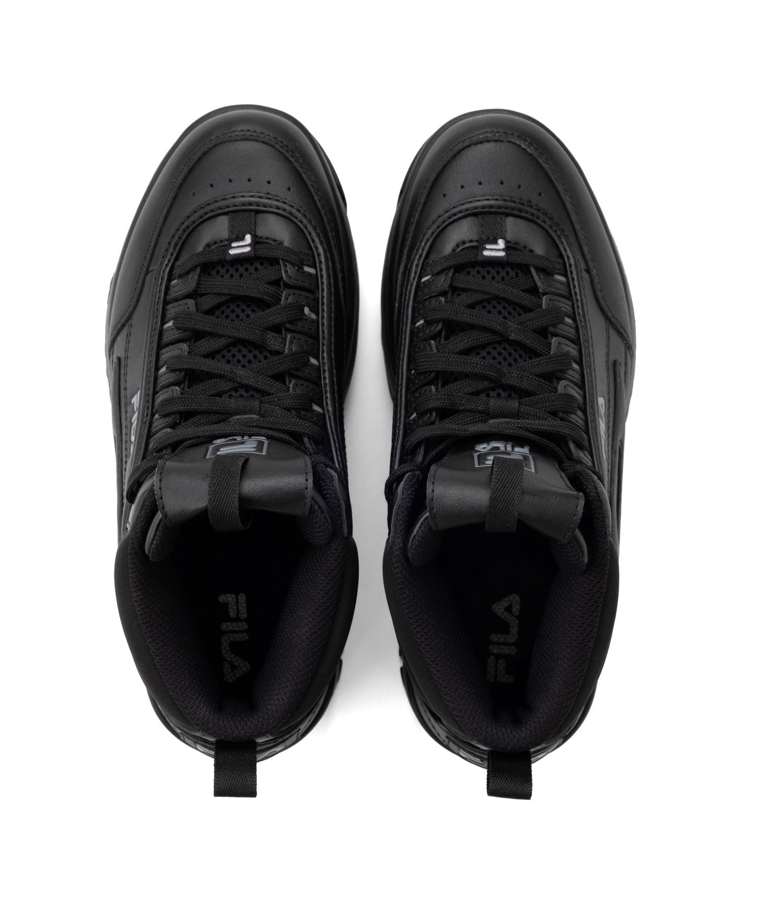 菲拉 FILA DISRUPTOR II WEDGE MID / DISRUPTOR II 鞋楔 MID / 厚底休閒運動鞋 / 黑色