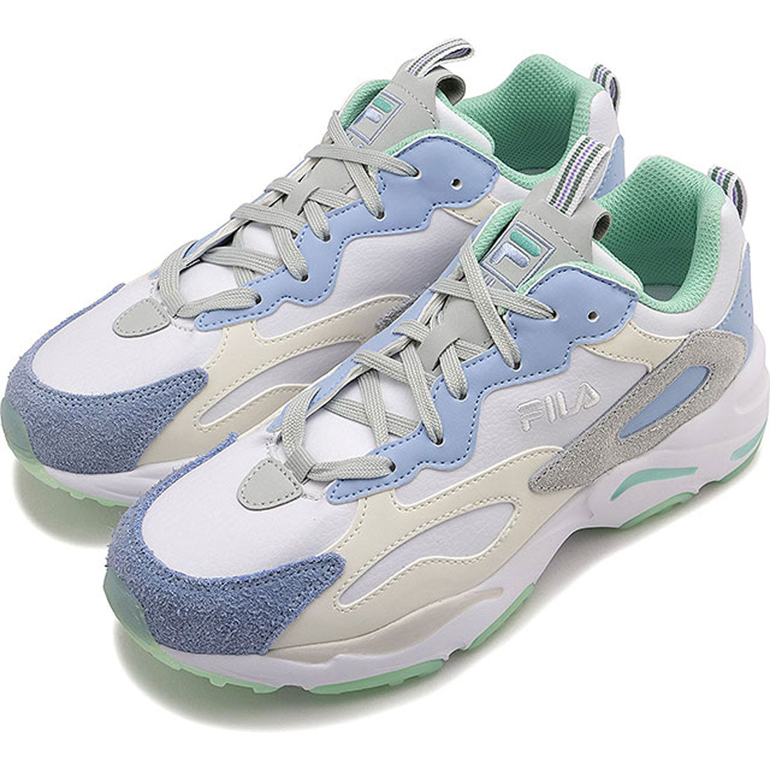 菲拉 FILA RAY TRACER SL 白色/灰色/天藍色 [FJUSS25011 SS25]