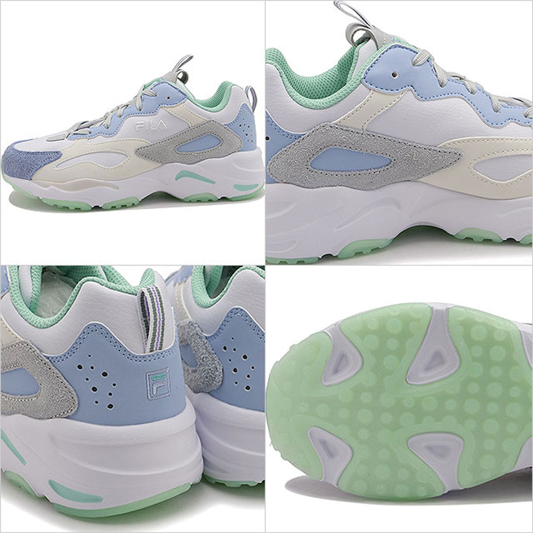 菲拉 FILA RAY TRACER SL 白色/灰色/天藍色 [FJUSS25011 SS25]