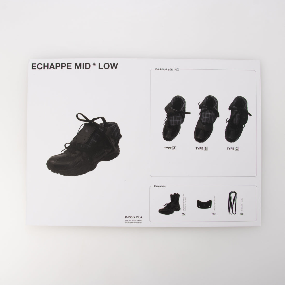 フィラ FILA FILA X OJOS ECHAPPE MID / フィラ x オホス / Black / Black / Black（ブラック） （Black / Black / Black） Black / Black / Black