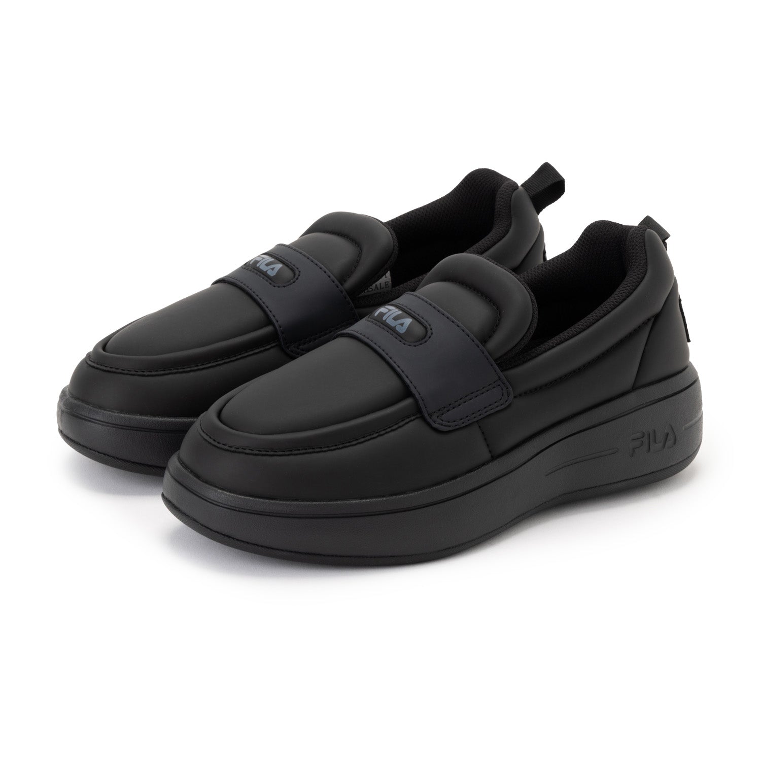 フィラ FILA SUPER BUBBLE LOAFER / スパーバブルローファー / 厚底スニーカー （BLACK /Iron Gate） BLACK /Iron Gate