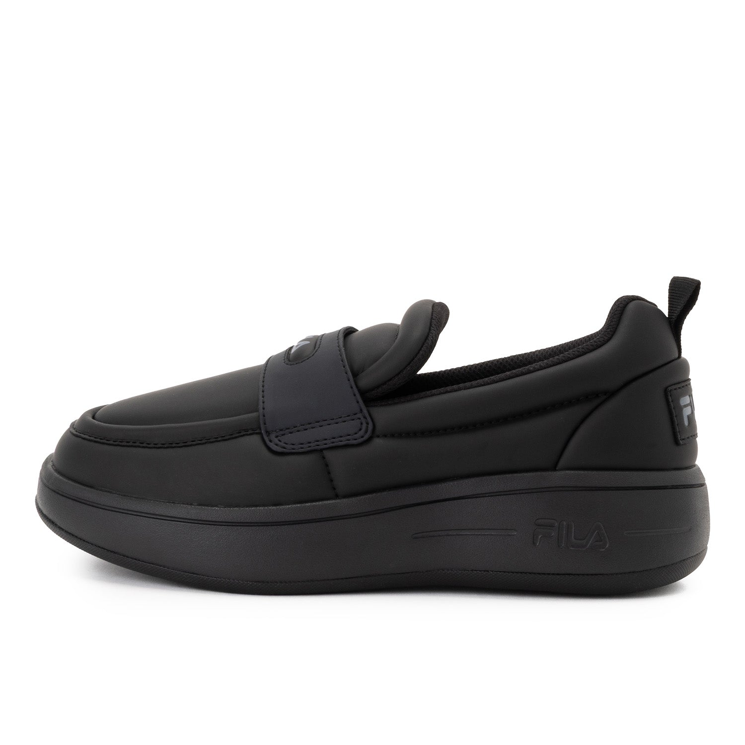 フィラ FILA SUPER BUBBLE LOAFER / スパーバブルローファー / 厚底スニーカー （BLACK /Iron Gate） BLACK /Iron Gate